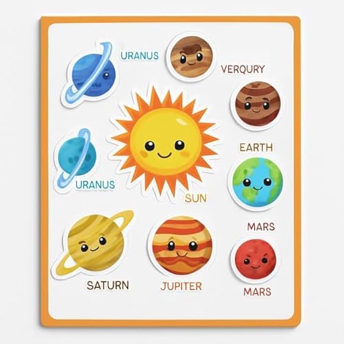120 Pieces Solar System Educational Stickers for Kids (Planet Wall Decals – Removable Peel and Stick Space Stickers for Classroom & Nursery)