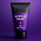 120 Pieces 75ml Acrylic Paint Deep Purples for Crafting & Art Projects