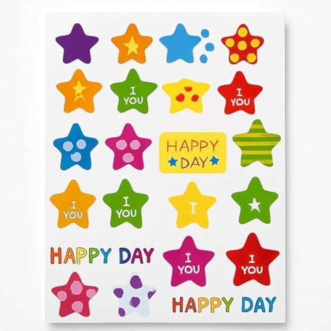 120 Pieces Educational Party Stickers for Kids - Assorted Classroom Reward & Birthday Sticker Sheets (Teacher Stickers & Children Party Favors)