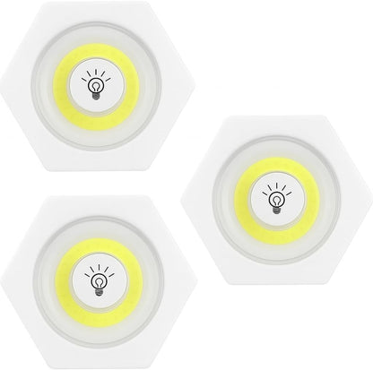 LED Lights with Remote Control – 3 Adjustable Lighting Levels for Closet or Wall, Includes 30-Minute Timer and Push Button Control, Versatile Handheld Micro Stone Lights for Easy Use