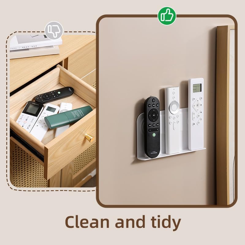 120 Pieces Magnetic Remote Control Storage Racks With Suction Type Installment (hold upto 3 remotes)