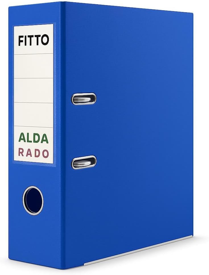 144 Pieces Lever Arch Files (Blue 2-Hole Document Organizer for Office)