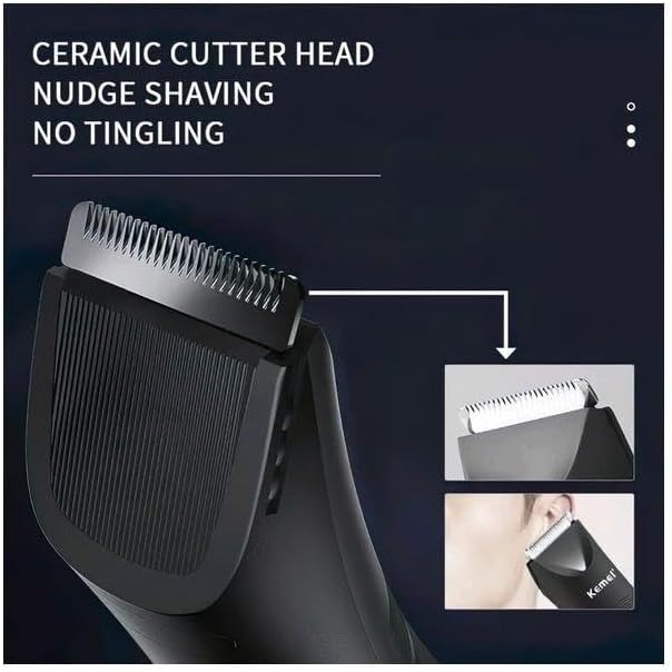60 Pieces Professional Hair Clippers and Trimmer Sets for Men (Precision Barber Clippers with High-Performance Blades – Corded Electric Grooming Kit for Haircut – Beard – and Mustache Trimming)