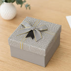 120 Pieces Square Paper Boxes (13x13.5x8cm Gray – Gift – Decorative Box for Home and Office)
