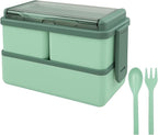 96 Pieces 3-Layer Lunch Boxes for Kids & Adults (Leakproof – BPA-Free – Microwave & Dishwasher Safe – Compact Bento Box with Easy-Snap Lid – Ideal for Work – School – Travel – & Snacks – Portable & Durable)