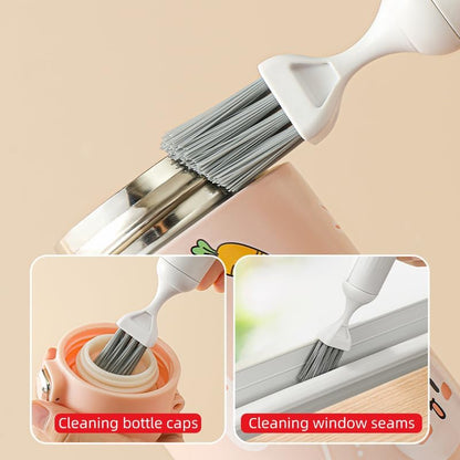 Cup Cleaning Kit – Multi-Brush Design – 6 Pieces – White & Grey