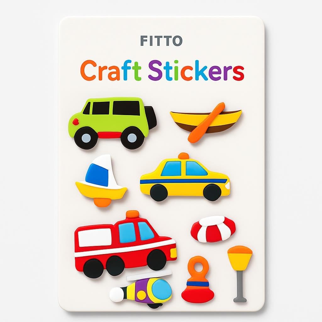 144 Pieces Vehicle Series Stickers (17.7x11.2cm Car Decals)