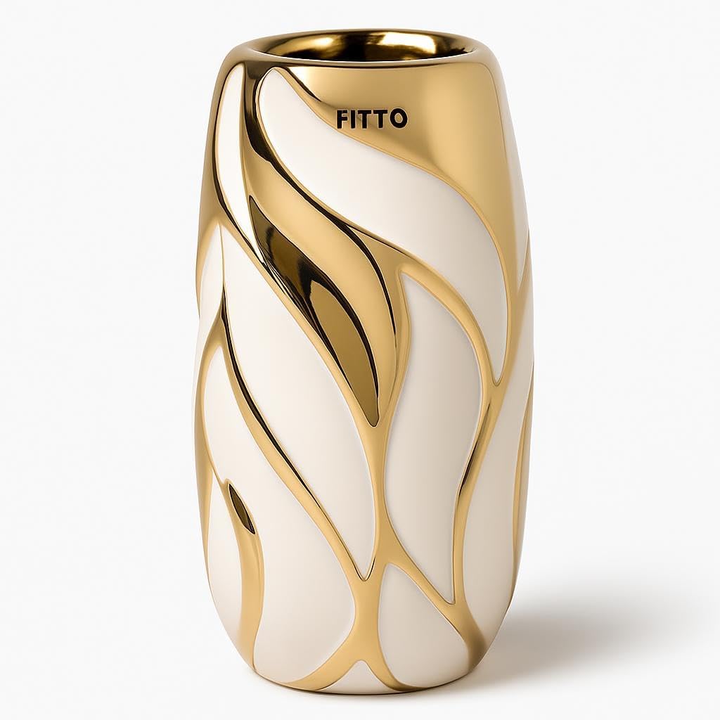 Contemporary Ceramic Flower Vase 9x21cm Home Decor Accent