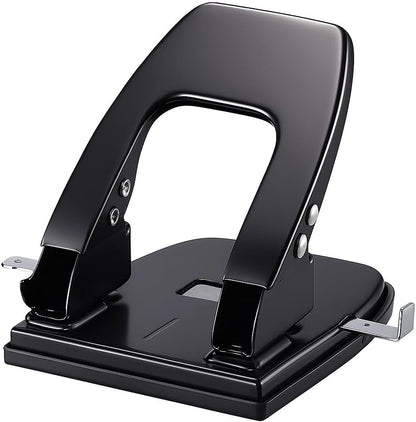 Heavy Duty 2-Hole Punch, 30 Sheets Capacity – Durable Metal Puncher for Office & School, Adjustable Paper Guide, Ergonomic Handle, Precise Hole Punching, Ideal for Filing & Organizing