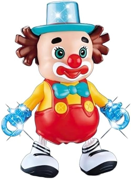 Fitto Clown/Joker Performer, Flashing Lights, Sound, Entertaining Toy