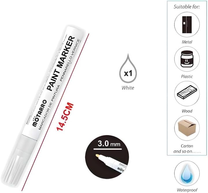 120 Pieces Paint Markers (14.5 cm Ash Color 3 mm Tip for Art and Craft Projects)