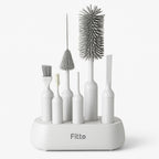 96 Pieces Cup Cleaning Kits (Multi-Brush Design – 6 Pieces – White & Grey)