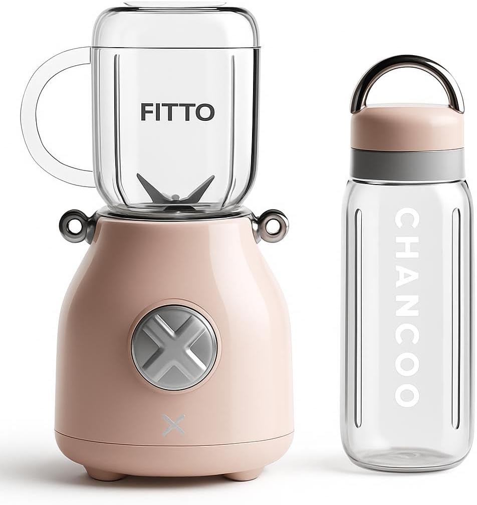 Portable Juicer Machine with Tritan Cup – Electric Blender for Smoothies, Baby Purees, and Juices – Travel-Friendly, Self-Cleaning, Rechargeable Portable Blender