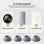 120 Pieces Anti Vibration Pads for Washer Dryer (4pc Set – Slip Resistant – Noise & Vibration Reducing Rubber Feet – Shock Absorbing – Durable Washer Accessories - Grey)
