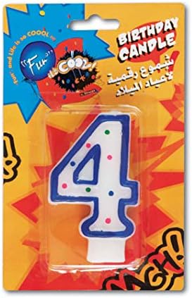 Birthday Candle Number 4 – Birthday Party Decoration, Numeral Candle for Celebration, 4 Candle for Cake, Fun B-Day Accessory