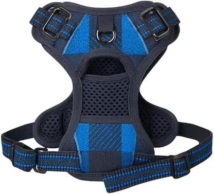 Blue Pet Harness Size S 21X21cm Adjustable Soft No-Pull Small Dog Puppy Cat Harness