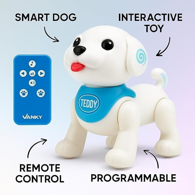 72 Pieces Electric Robot Dogs with Intelligent Sensors (Music and Lights)