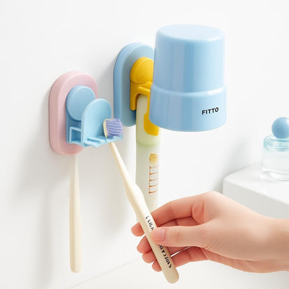 Suction Cup Toothbrush holder – Space-Saving Design – Blue