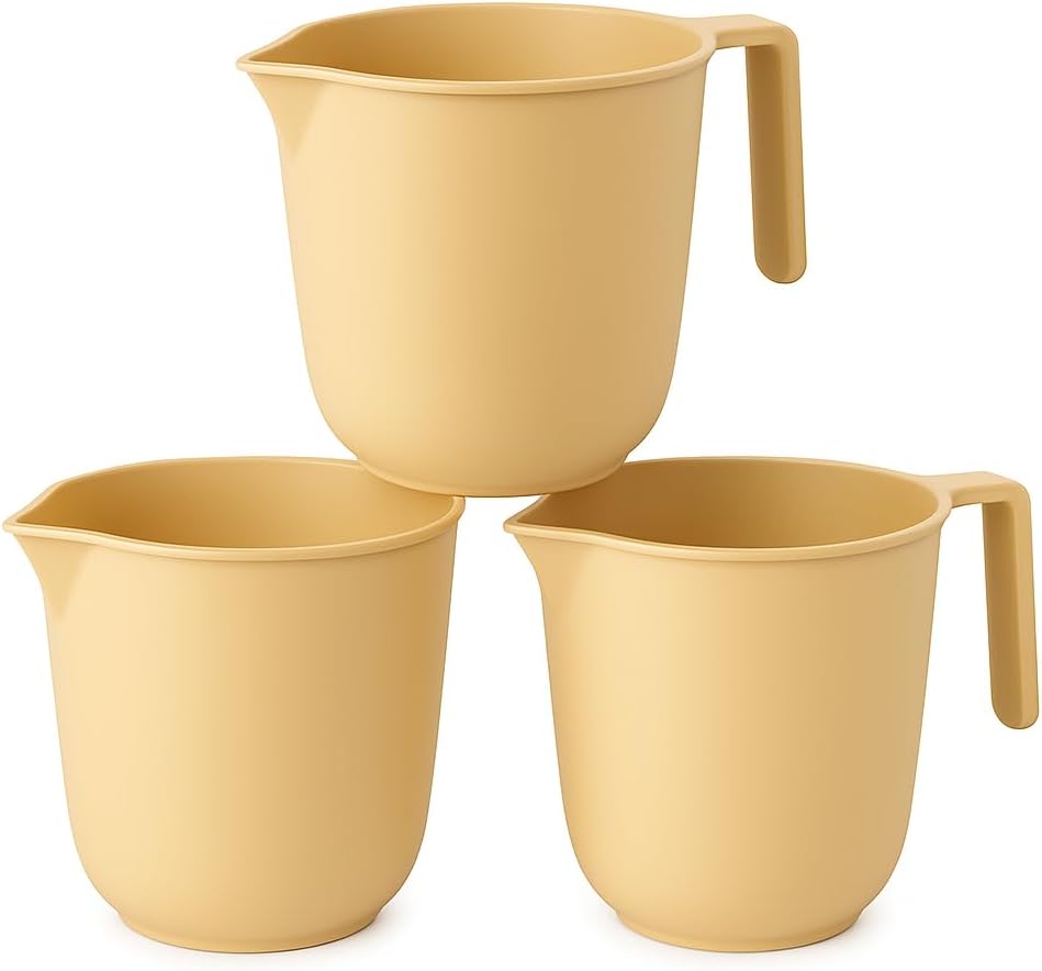 240 Pieces 1500 ML Plastic Mugs with Handle (Durable Lightweight Bathroom Mug for Multipurpose Use – Elegant Design – Large Capacity)