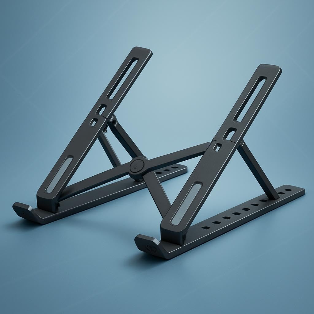 96 Pieces Portable Laptop Stands with 7 Adjustable Levels for Ergonomic Use