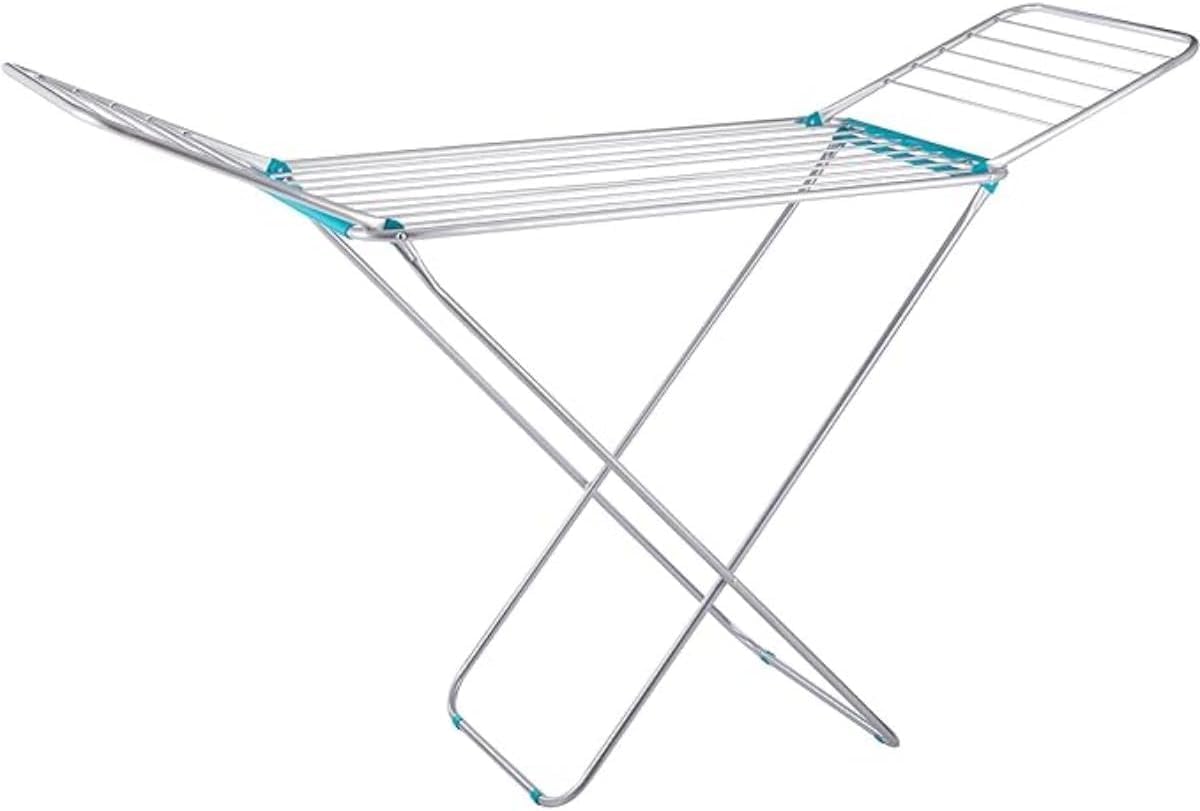 48 Pieces Large Folding Clothes Dryers (Durable Metal Drying Rack for Indoor & Outdoor Use – Ample Drying Space – Multifunctional Air Dryer – Space-Saving – Available in Vibrant Colors)