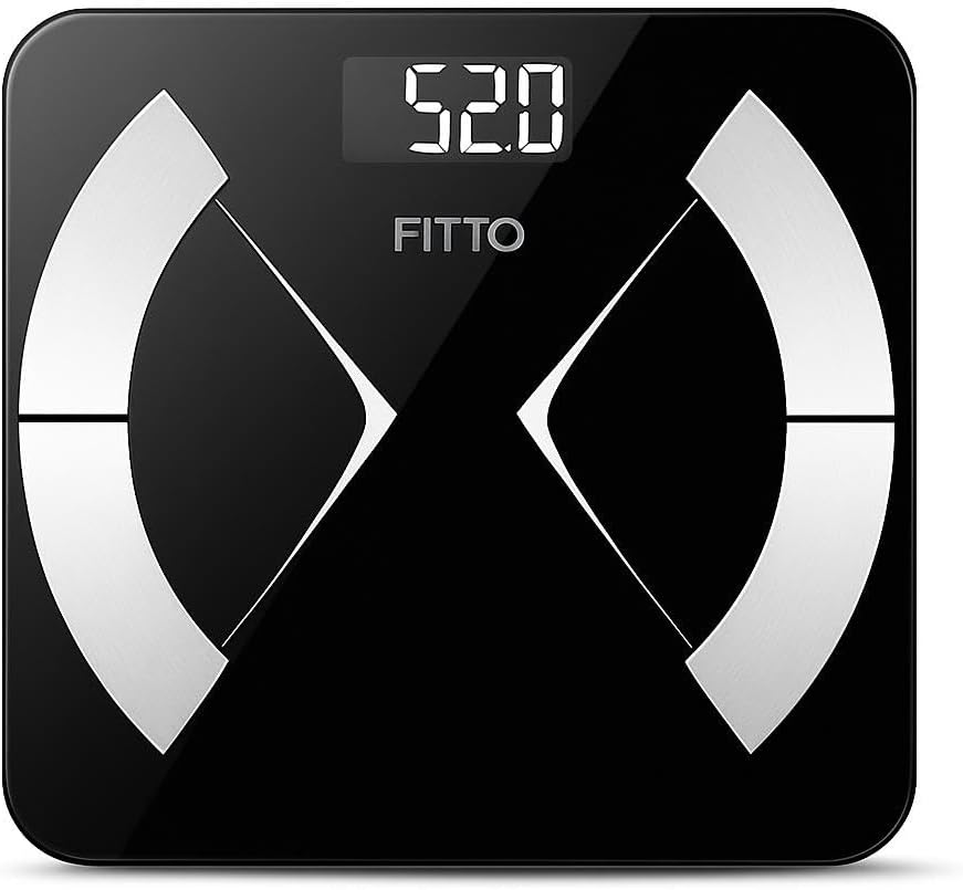 96 Pieces Bluetooth Body Fat Scales (4 Electrode Smart Body Fat Scale with 13 Body Composition Data – 400lbs Capacity – Syncs with App – Black)