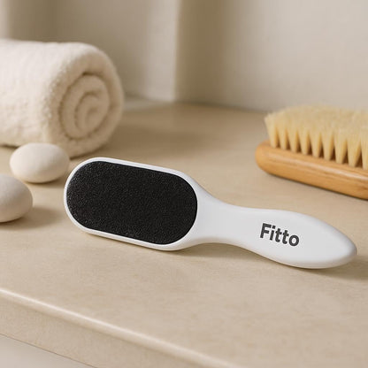 Stone Foot Scrubber - Pedicure Foot File with Handle for Smooth Feet