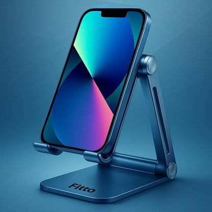 Foldable Cell Phone Stand for Desk – Adjustable, Portable Phone Holder