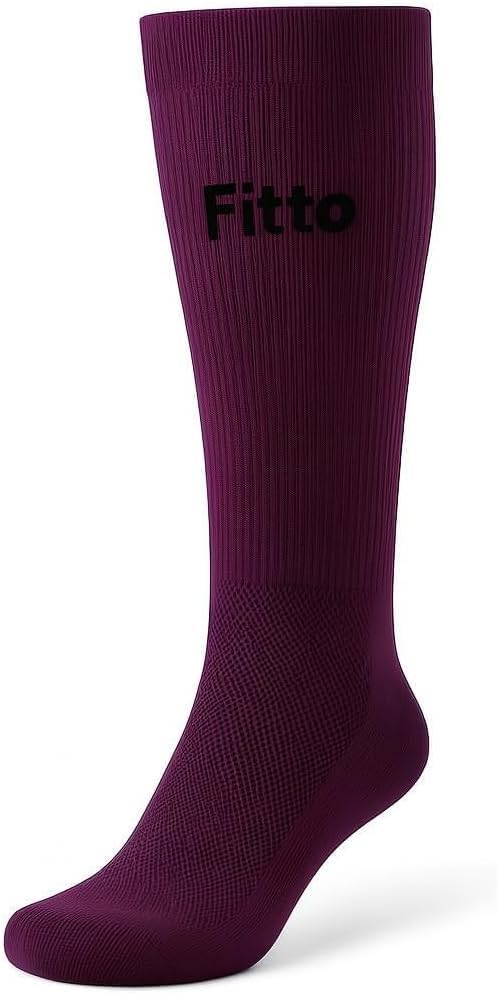 96 Pieces Anti-Slip Purple Football Socks for Kids - Comfortable & Durable Sports Socks