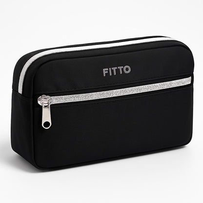Pencil Case Black 20x6.5x11cm Stationery Organizer for School & Office