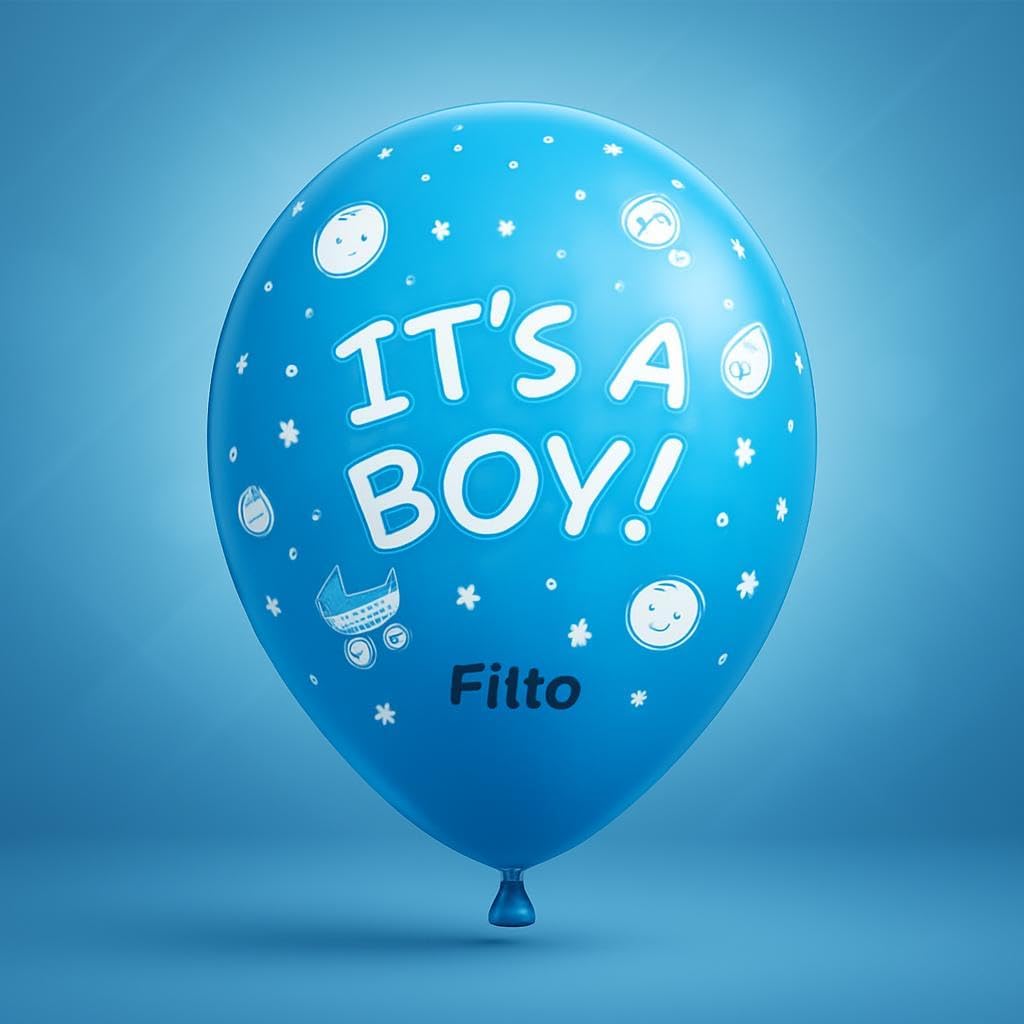It's a Boy Balloons 12 Inch 12 Pcs Per Card - Boys Party Decor