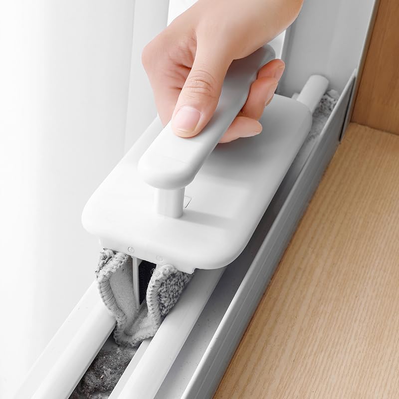 Multi-Functional Groove Cleaning Brush – White – HIPS + Shanhu Velvet + Brushed Fabric