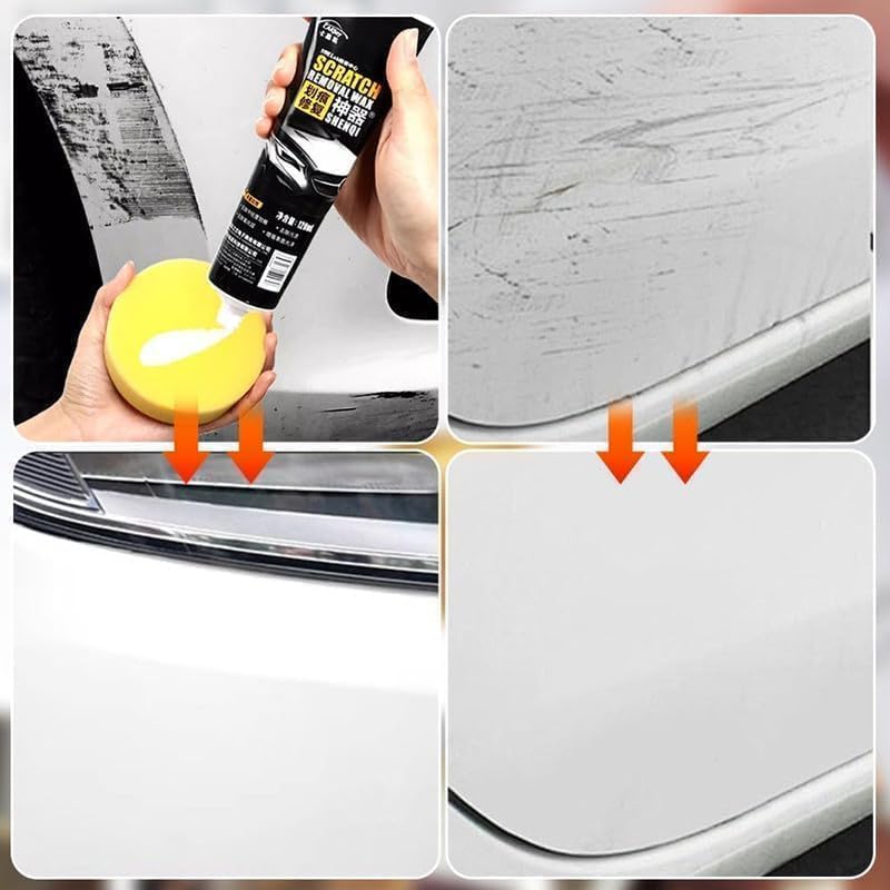 96 Pieces Car Scratch Repair Waxes (Premium Polishing Wax Kit with Sponge & Wipe – 120ML Scratch Remover for Vehicles – Long-Lasting Shine & Protection)