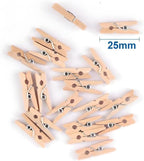 144 Pieces 20 Piece Wooden Cloth Pins (25mm for Laundry Drying and Home Use)