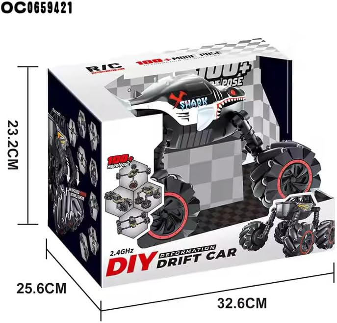 48 Pieces Remote Control Shark Trucks with Roller Tires - Rechargeable Battery (Powerful Motor – Advanced Remote Control System)