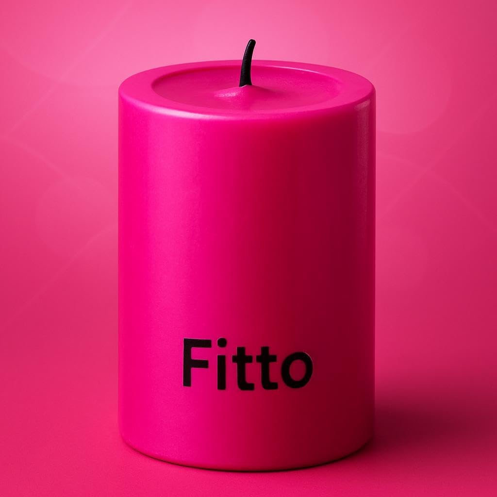 Pillar Candle Unscented Long Burning Smokeless White Wax Candle for Home Decor, Events, Weddings, Relaxation, Centerpiece, PINK CLR 5X10cm