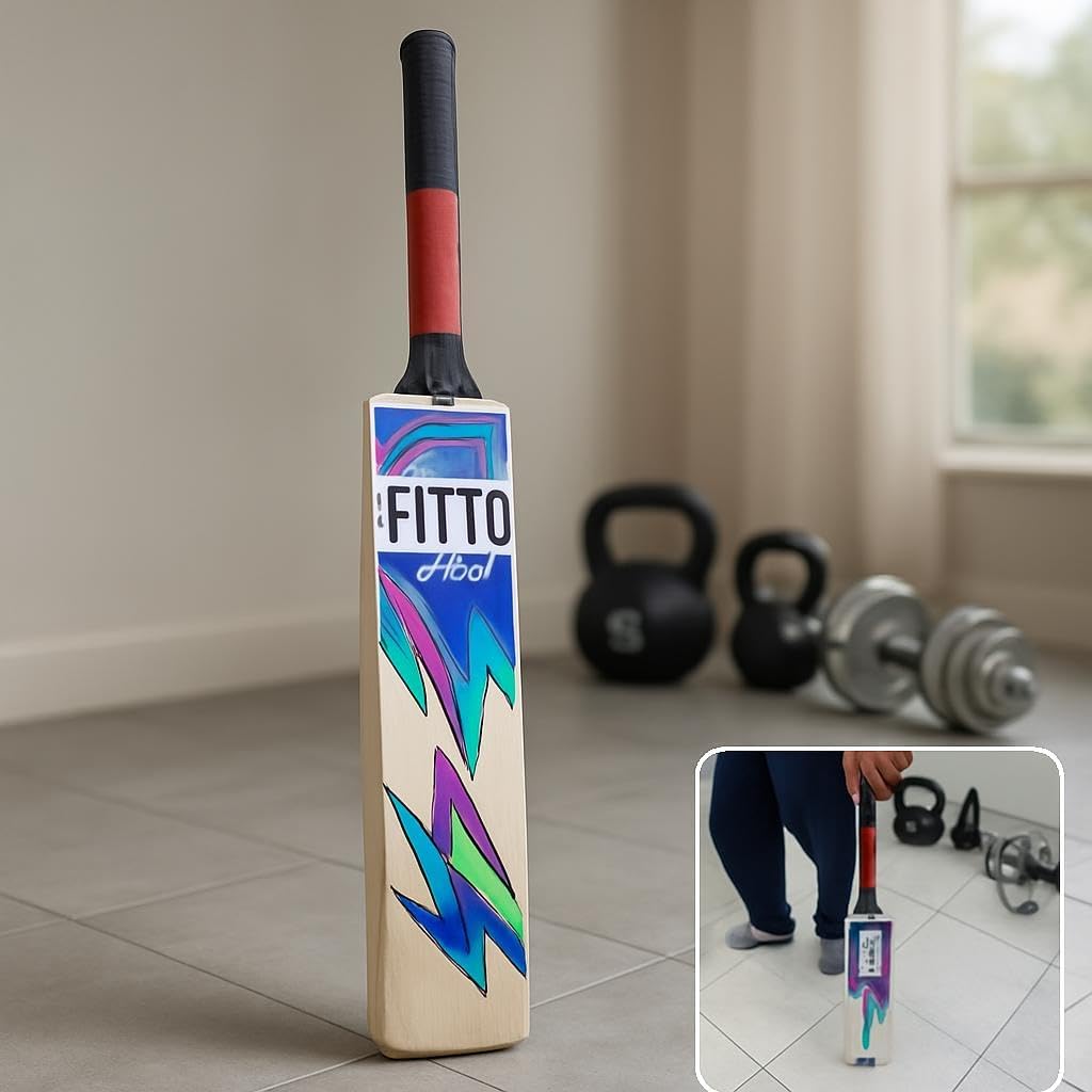 Pro Cricket Bat - Colorful Design for Gym and Outdoor Play