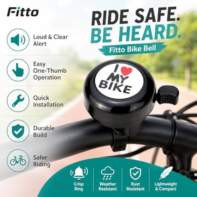 120 Pieces Bicycle Bells (Loud Clear Ring Metal Bike Bell with Easy Thumb Lever – Compact Tool-Free Handlebar Mount for Road – Mountain and Commuter Bikes – Assorted Colors)