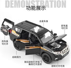 72 Pieces 1:32 Scale Mitsubishi Pajero SUV Metal Car Toys with Sound & Light for Children (Black – Die-cast Toy Car – Realistic Features – Durable – Perfect for Kids – Gift for Boys and Girls)