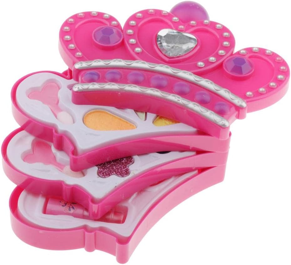 96 Pieces Cute Princess Girls Pretend Makeup Set - Simulation Children Gift Toy - Realistic Beauty Kits with Accessories for Dress-up (Play – and Learning - Perfect for 3+ Years Old Kids)