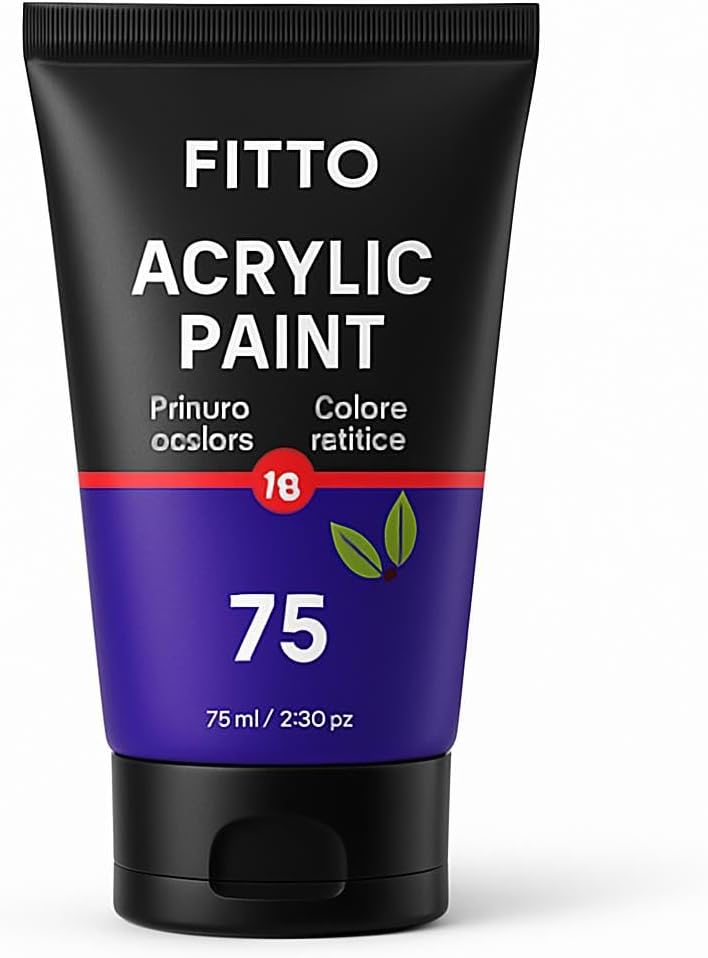 120 Pieces 75ml Acrylic Paint Deep Purples for Crafting & Art Projects
