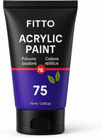 120 Pieces 75ml Acrylic Paint Deep Purples for Crafting & Art Projects