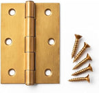96 Pieces Copper Plated Hinges with Screws - Door & Cabinet Hinges (Butt Hinges for Furniture & Cupboard – Decorative Copper Finish)