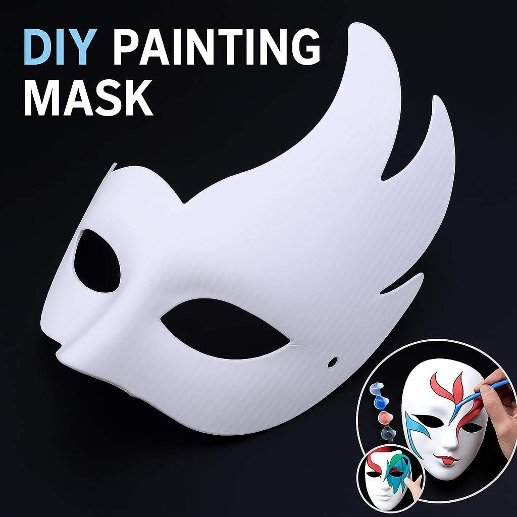 144 Pieces Painting Masks (20.5cm x 16.5cm White for Art Projects and Crafts)