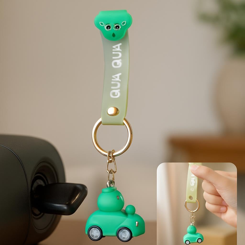 Cute Animal Car Keychain - Green