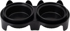 96 Pieces Cat Ceramic Feeding Bowls with Stand (300ml Capacity – Assorted Colors)