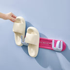 96 Pieces Wall-Mounted Slipper Racks (Rose Red – Adhesive – 2 Pack – Holds 4 Pairs)