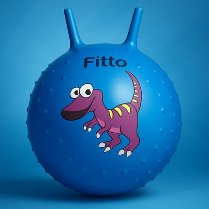 Skippy Ball 55cm Durable Exercise Ball for Fitness, Balance, Outdoor Play - 400g, Vibrant Colors for Kids & Adults