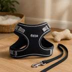 96 Pieces Pet Harness and Lead Set Size Ls (20x15cm Adjustable Padded Breathable Dog Puppy Cat Walking Harness with Leash)