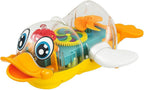 96 Pieces Electric Transparent Concept Gear Ducks (Music Interactive – Universal Walking – Early Education Vehicle – Gift Toys for Children)